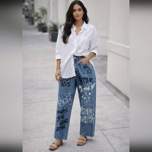 Womens S.O.N.G. GRAFFITI JEANS, Size 9/29